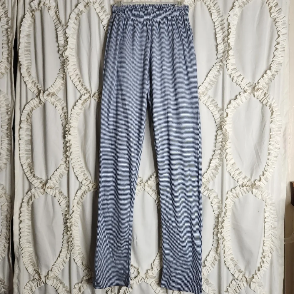 Lake Pajamas Men's Pima Sleep Pants True Navy Striped Size XS Loungewear